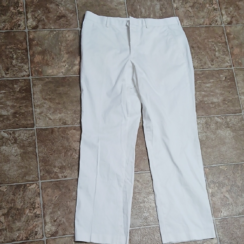 GUC Express Design Studio "Producer' Straight White Dress Pants Size 14/32